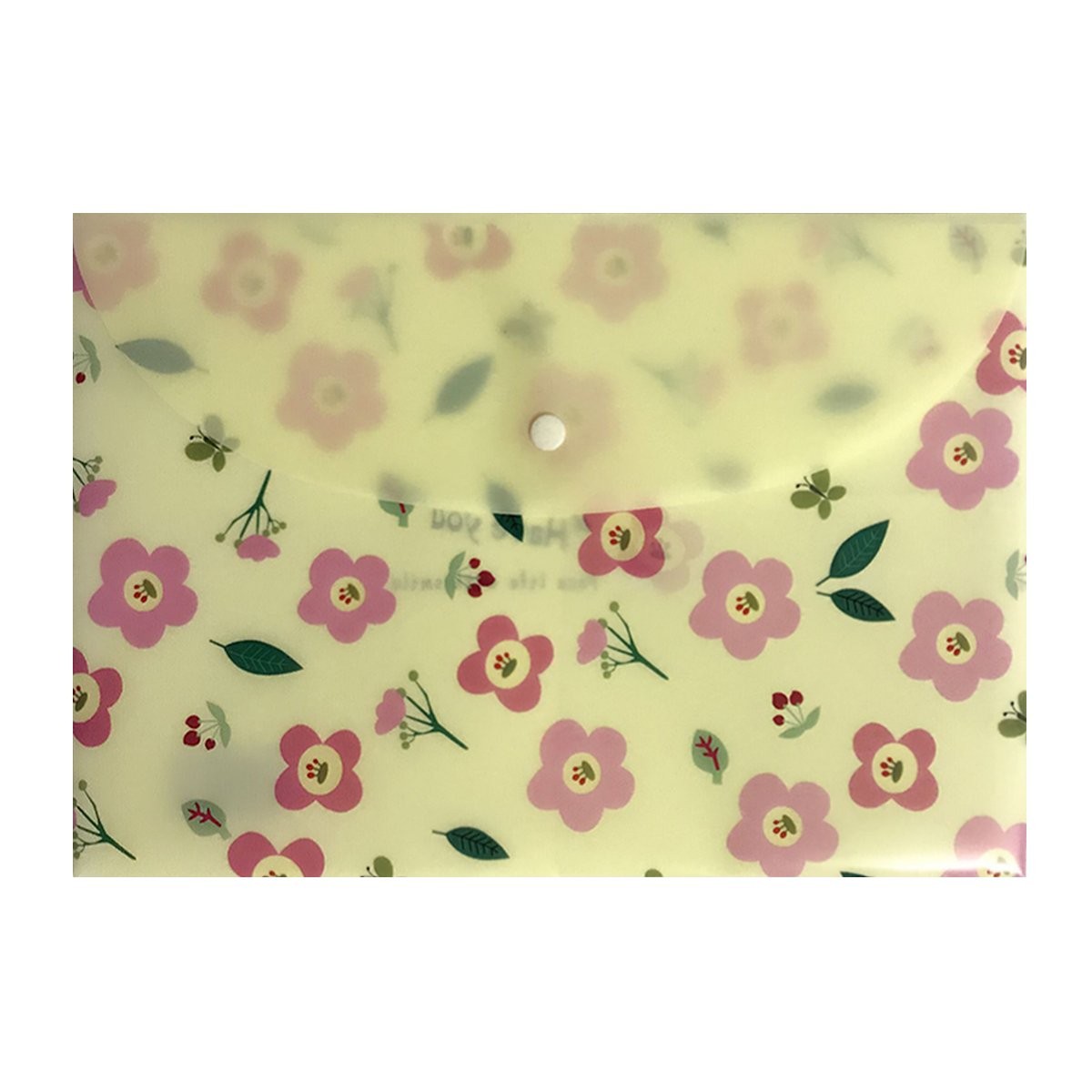 Document Folder, Yeebline 8 Pack Poly Envelopes, Floral Printed Multicolor