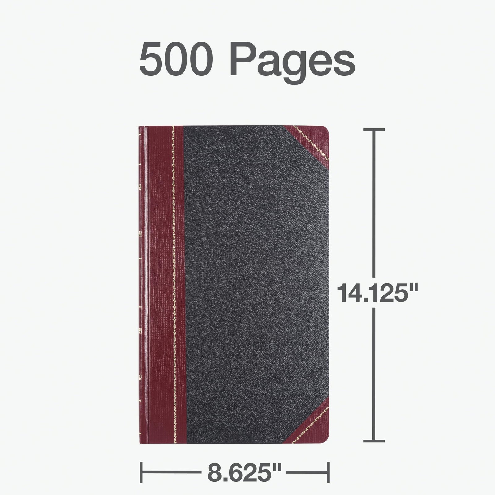 Boorum & Pease 9 Series Account Book – Record Ruled, Pack of 1, Black