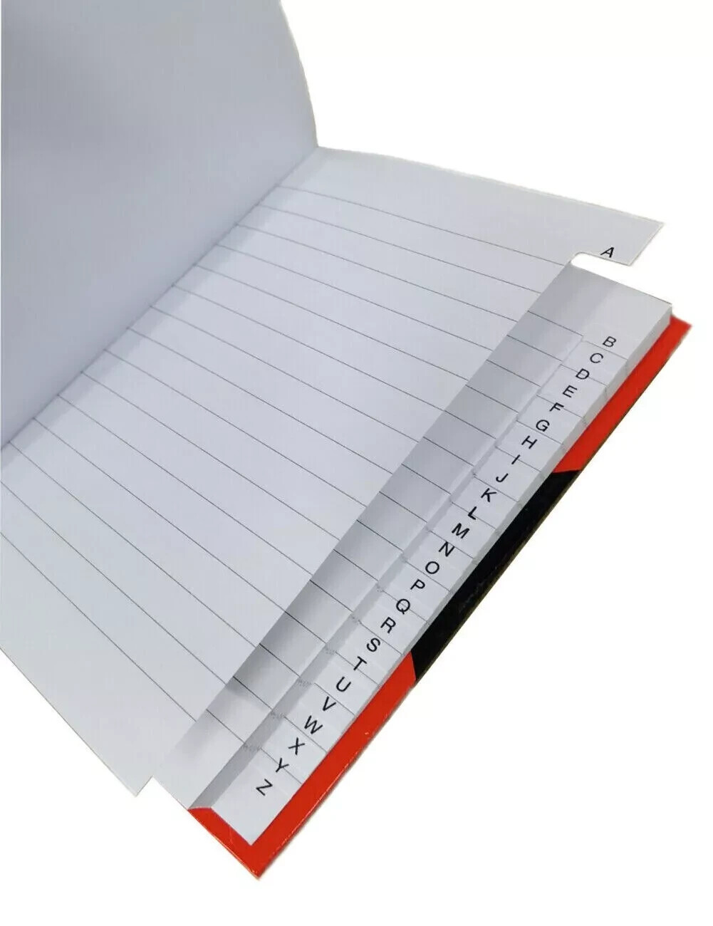 Cumberland A5 A-Z Index Notebook Book Bright Assorted Hard Cover 100P Ruled