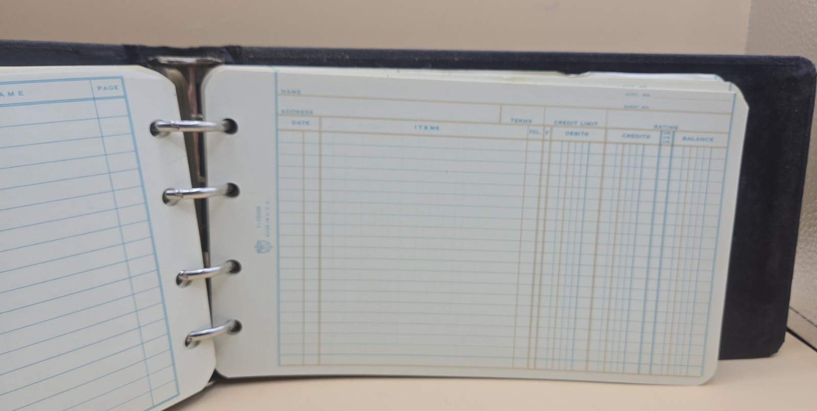 VINTAGE Standard Boorum & Pease Ledger Book No.1000 Spiral Bond, 10X6 Sheets