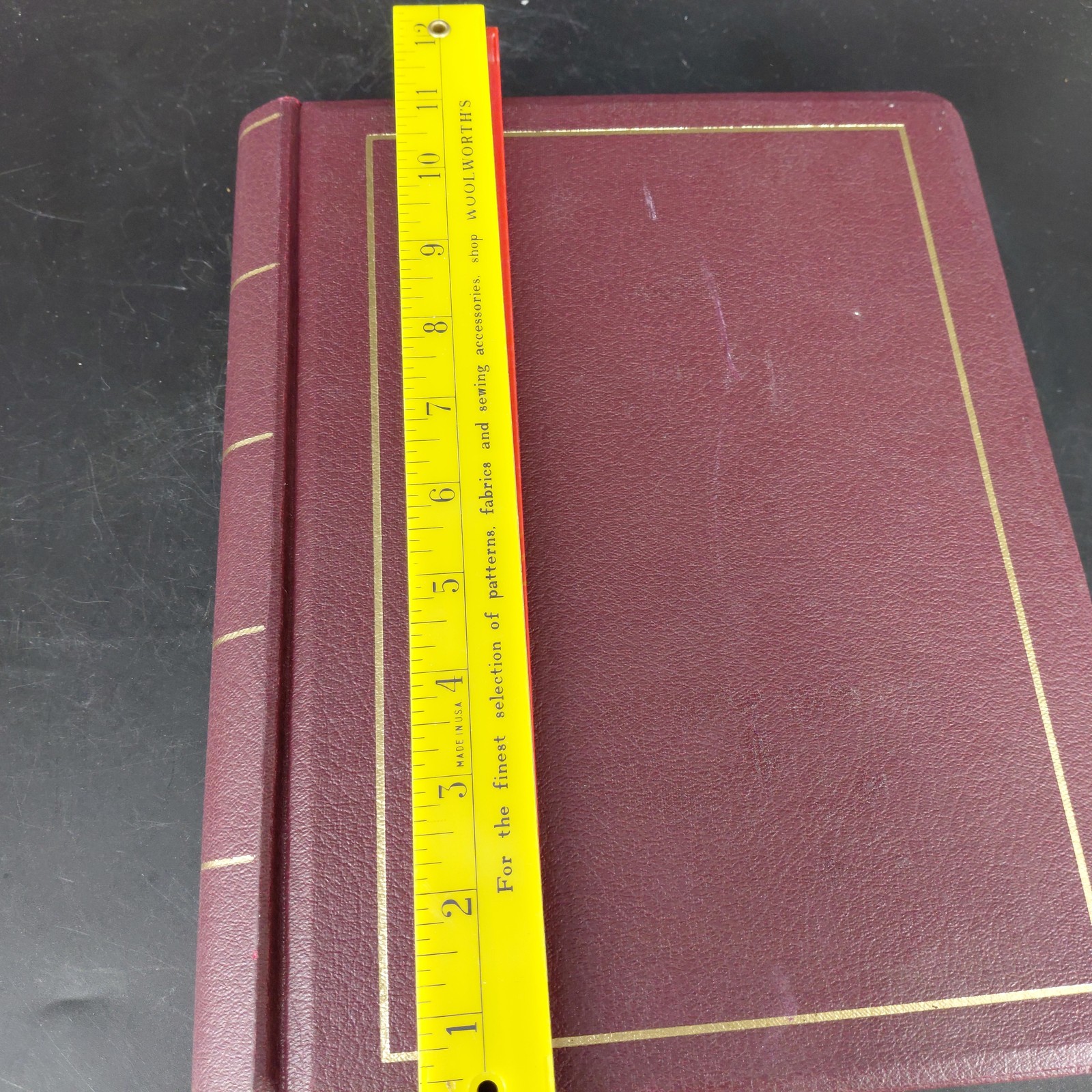 Wilson Jones Minute Record Book 396-11 Outfit 0396-11 Hardcover Burgundy USA