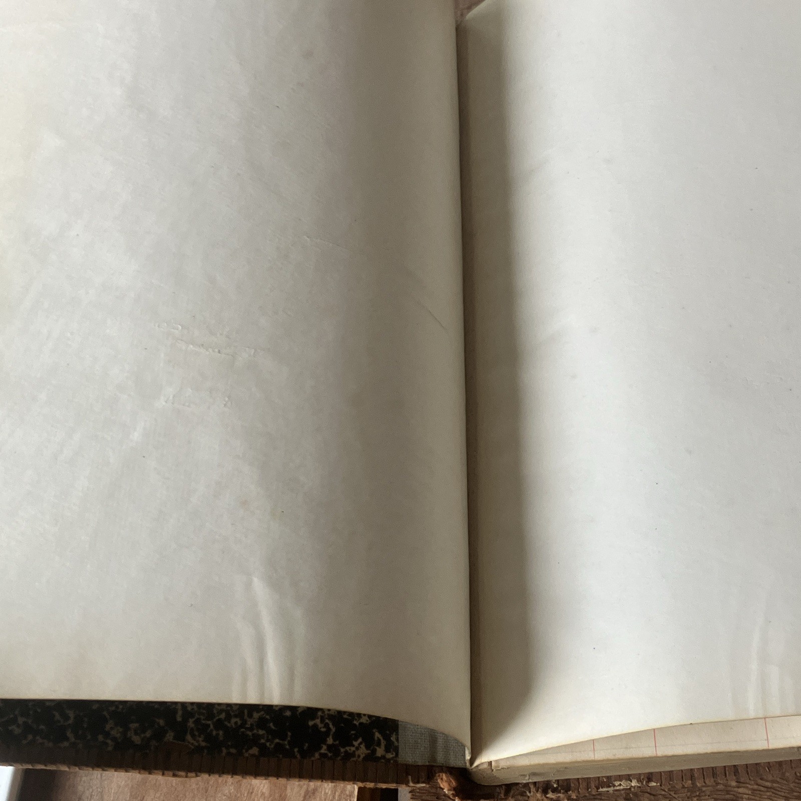Antique 19th century Hardcover Blank Ledger .