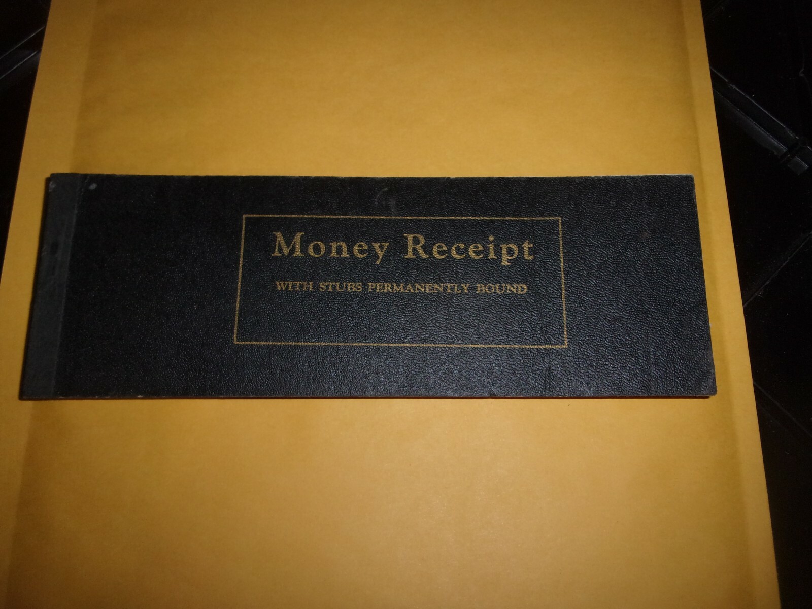 Vintage Money Receipts with Stubs Permanently Bound Booklet *