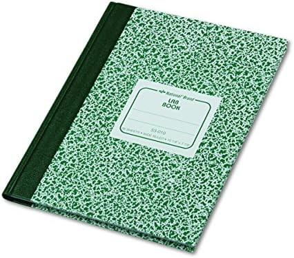 National Lab Notebook, Wide/Legal Rule, Green Marble Cover, (96) 10.13 x 7.88 Sh