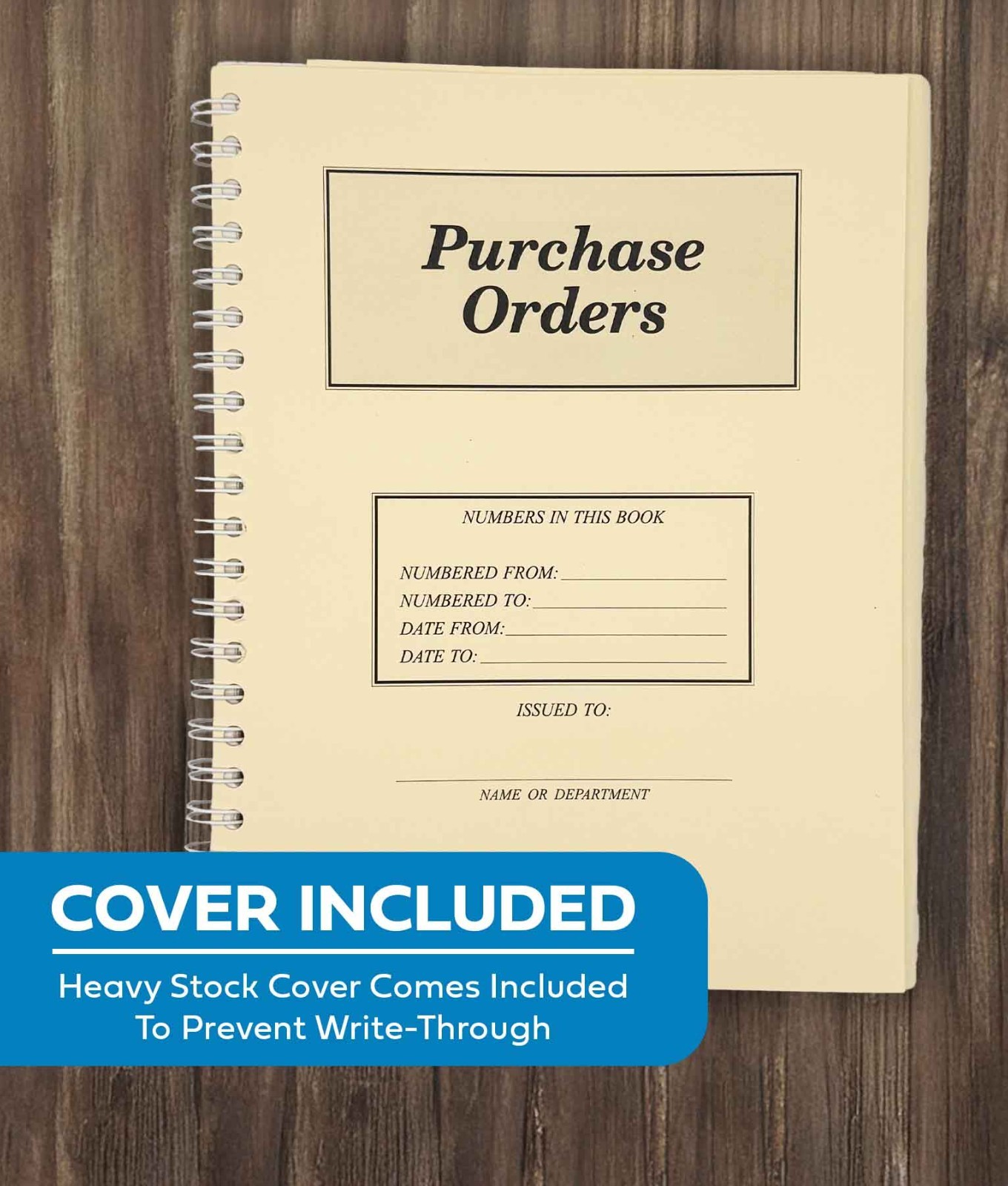 Purchase Order Book (3-part) (book of 200 Numbered PO’s) (Form #NC-124-3)