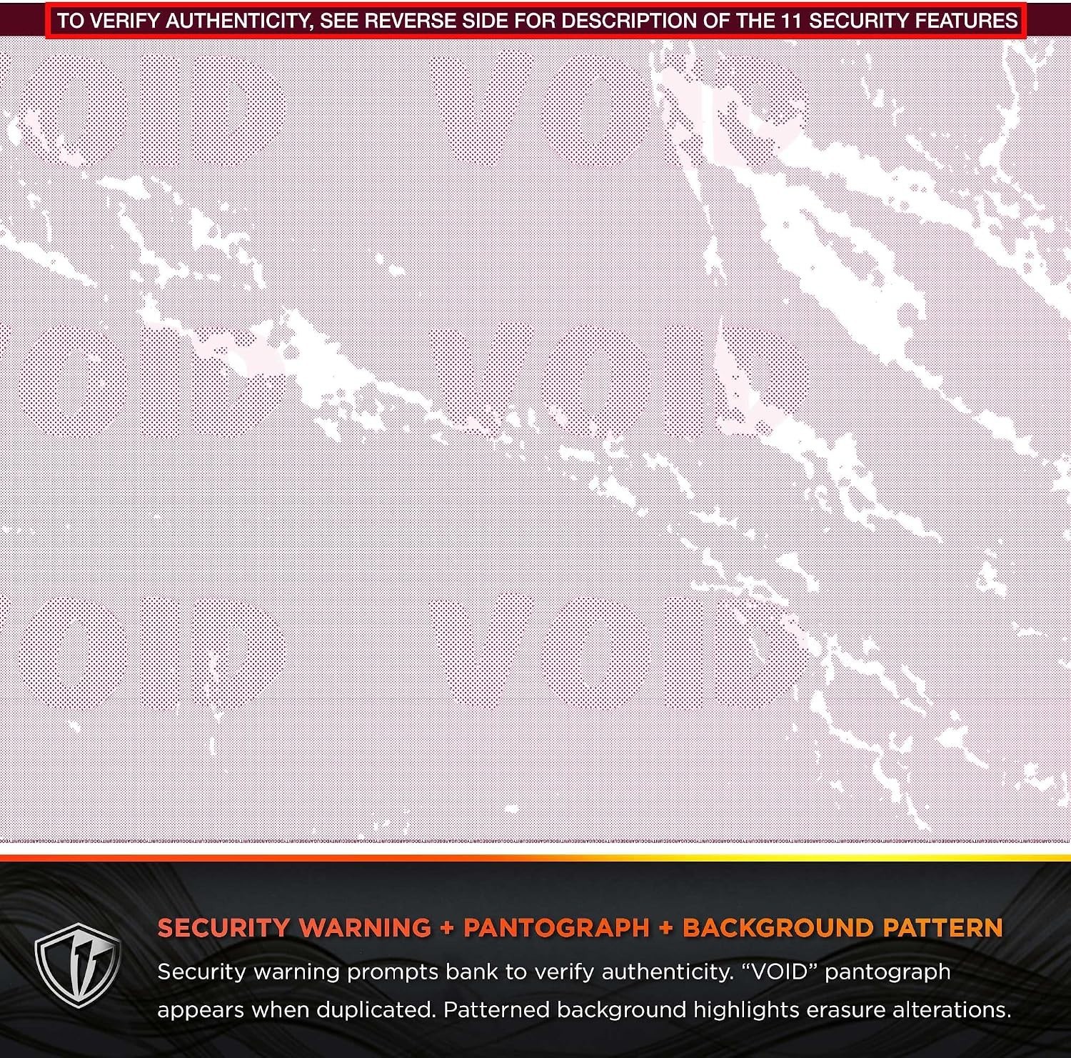 Professional Burgundy Marble Business Checks – Laser/Inkjet