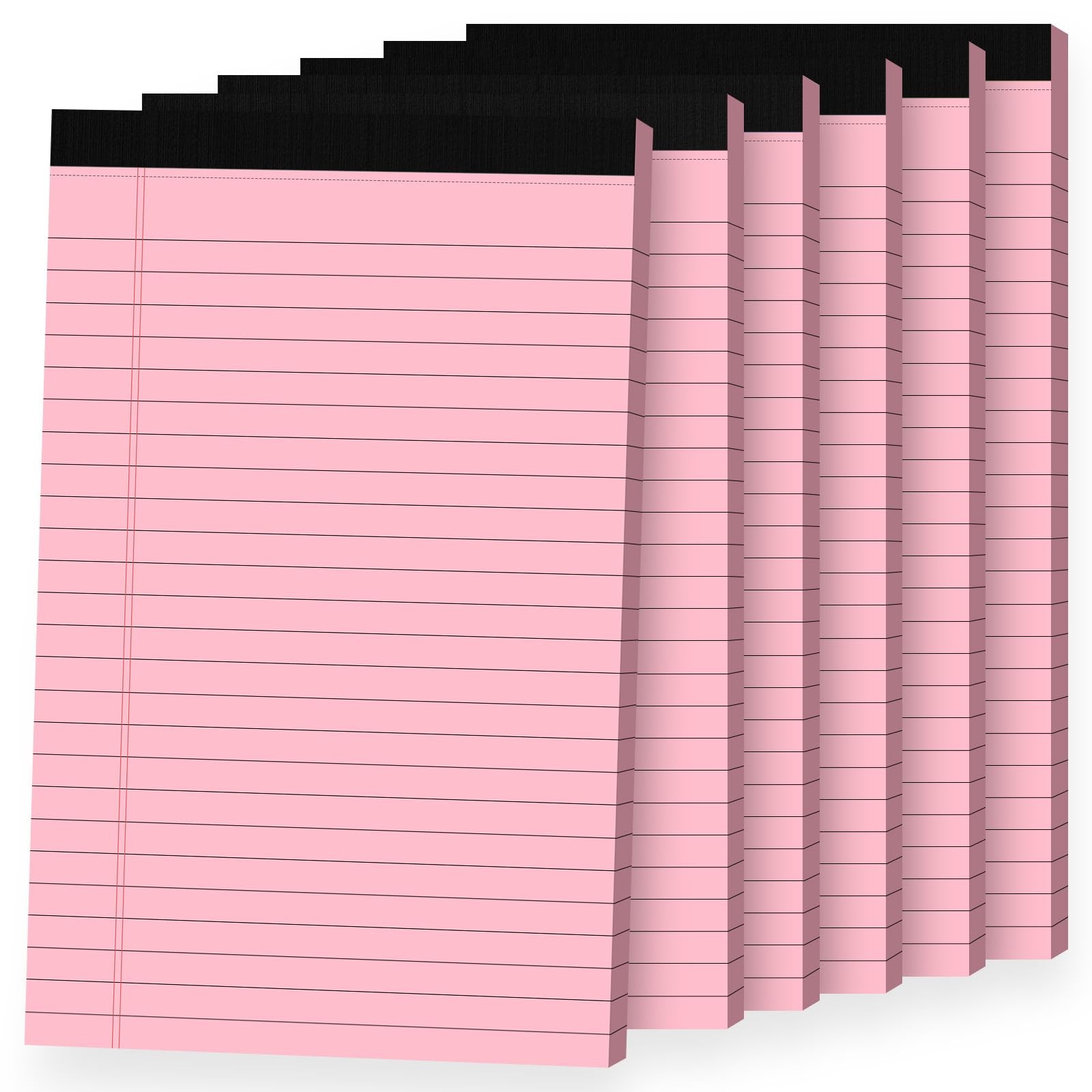 Ciphyfee 6pcs Small Note Pads, Pink Notepads 5×8 College inches,