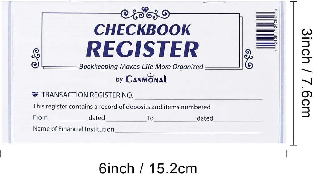 20 Pack Checkbook Register Check Registers for Personal Blank Ledger Transaction