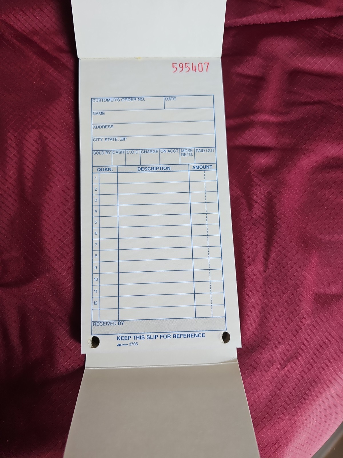 Vintage Mead Adams Sales Books Lot Carbonless Duplicate Receipt Books