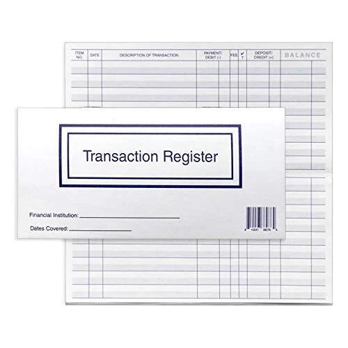 Checkbook Registers for Personal Checkbook, Transactions Ledgers, Pack of 10,…