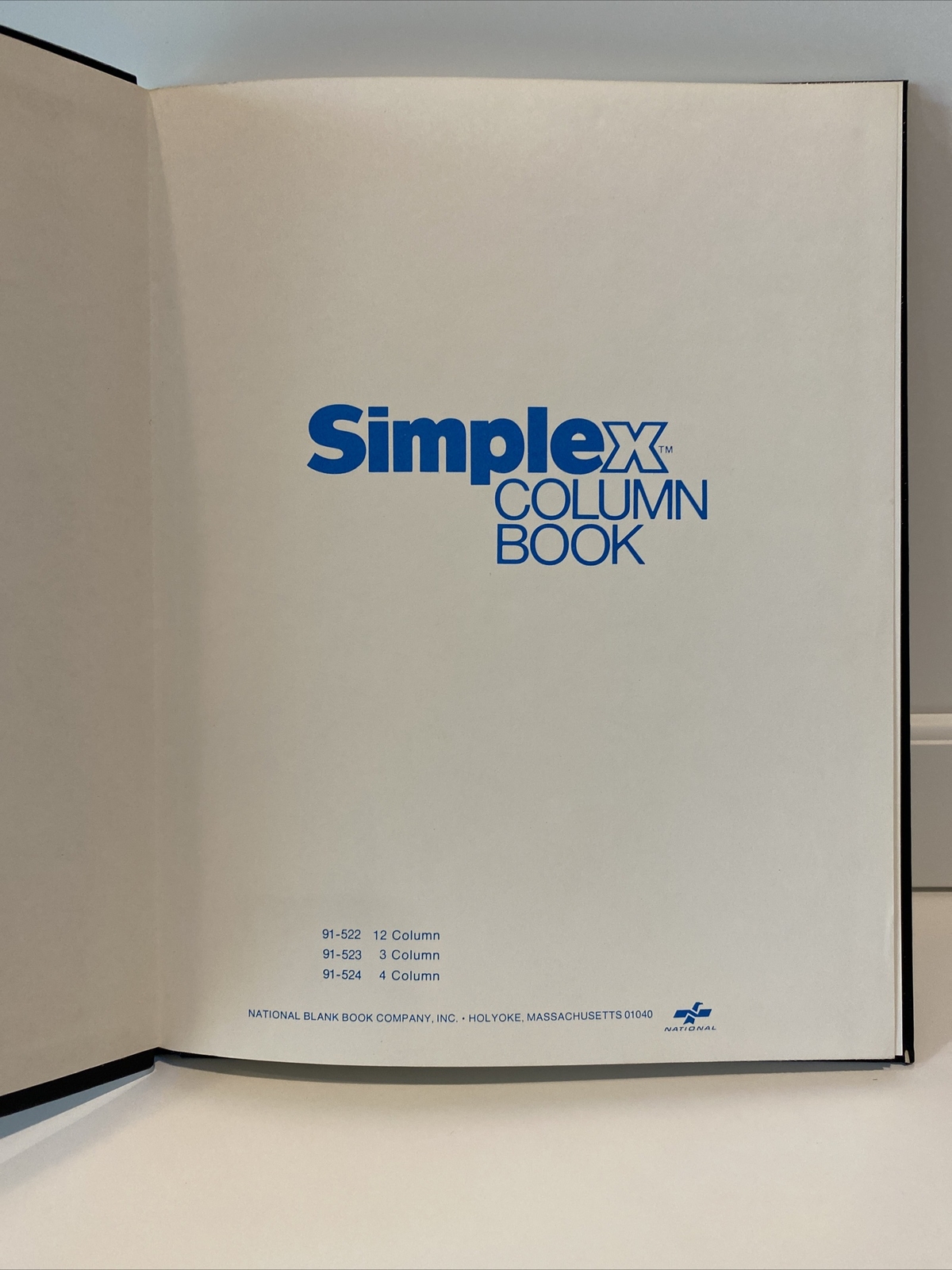Simplex 4 Column National Blank Book 91-524 4 Column, 9-1/4 x 7″, 62 Pages USA