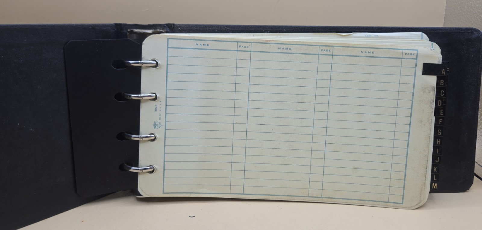 VINTAGE Standard Boorum & Pease Ledger Book No.1000 Spiral Bond, 10X6 Sheets