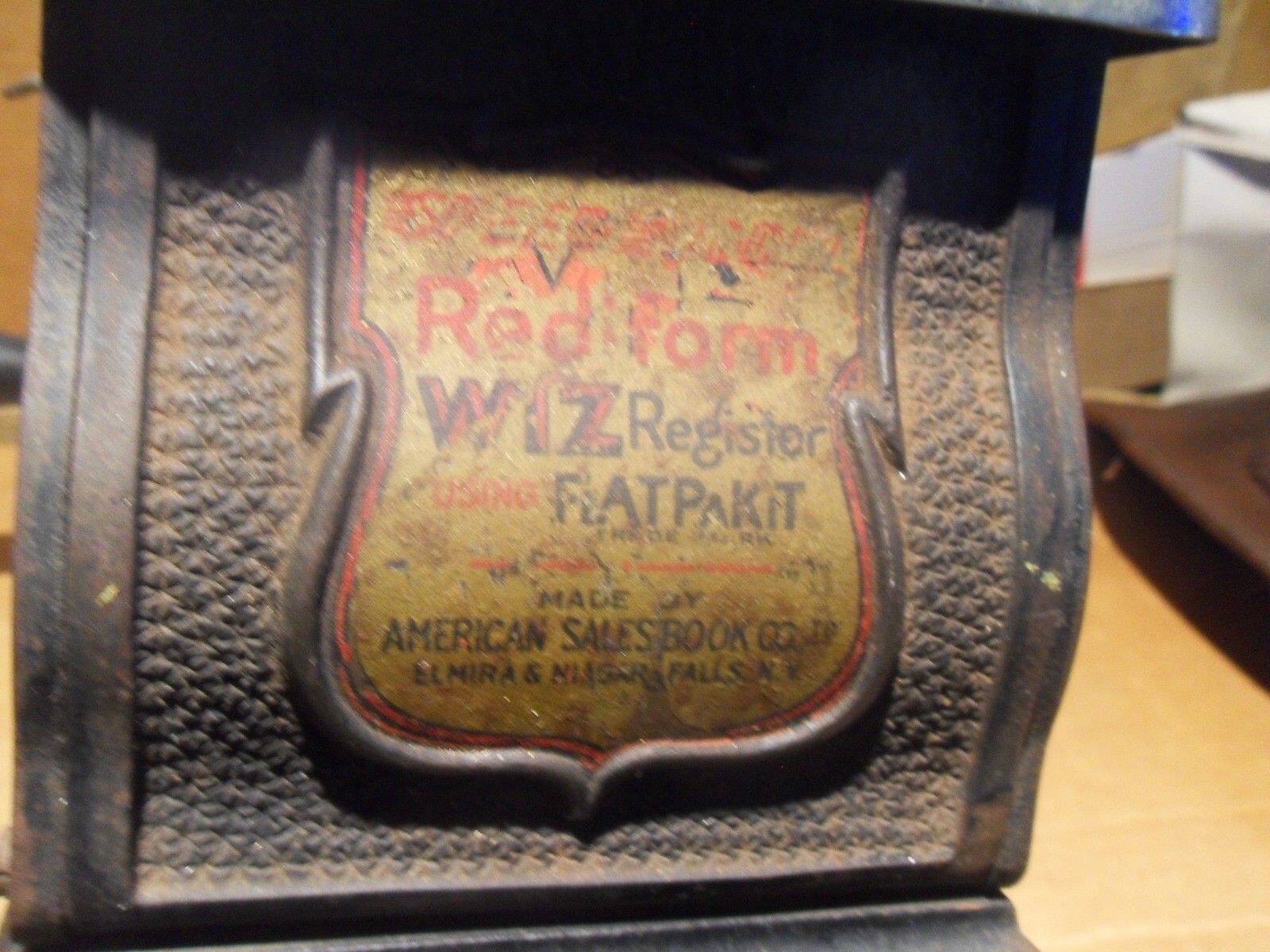 VINTAGE REDIFORM WIZ REGISTER MACHINE FLATPAKIT BY AMERICAN SALES BOOK CO. NY