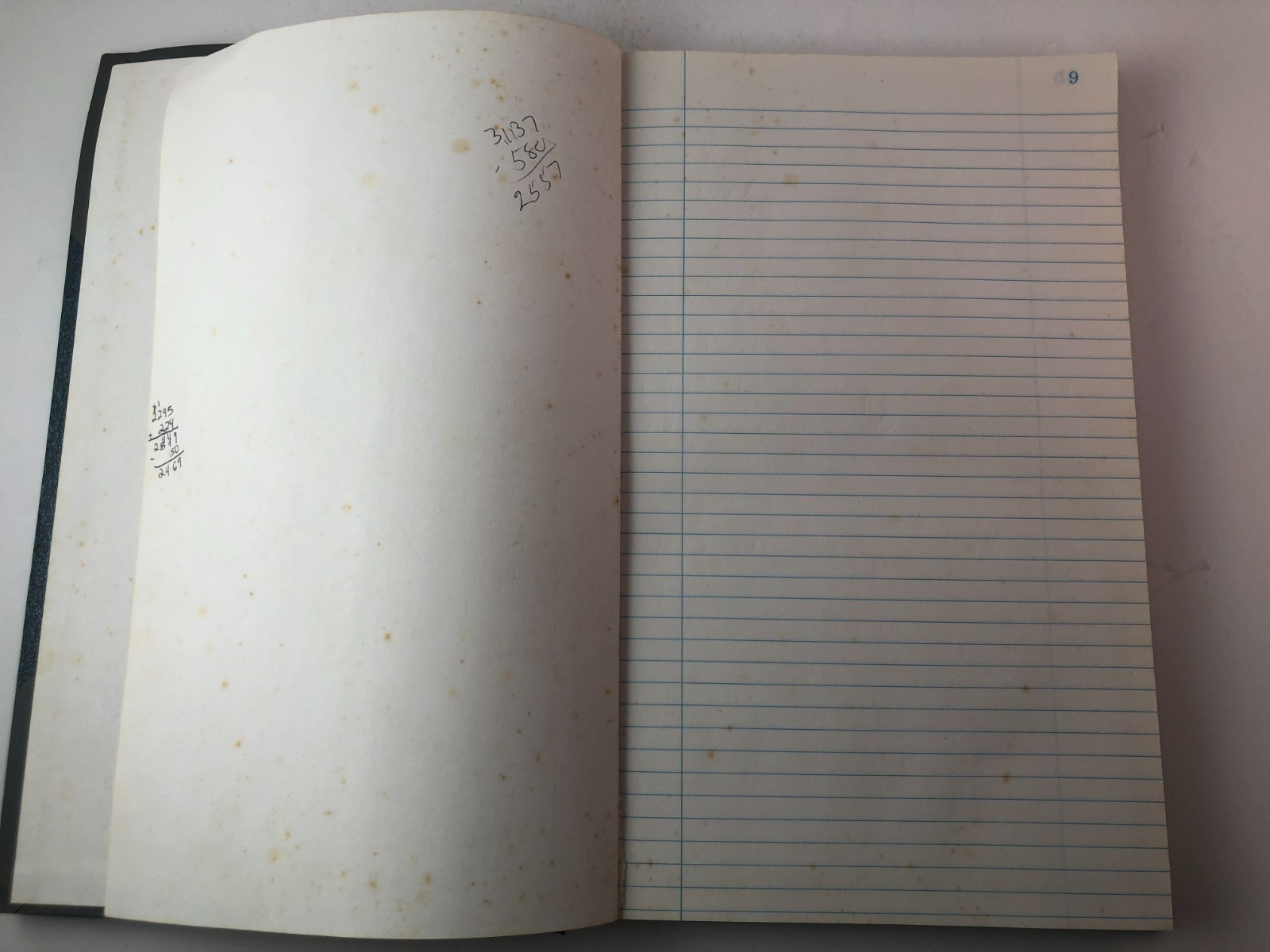 National Account Record Book Granite Series 12 1/4 x 7 1/4 Hardbound Ledger