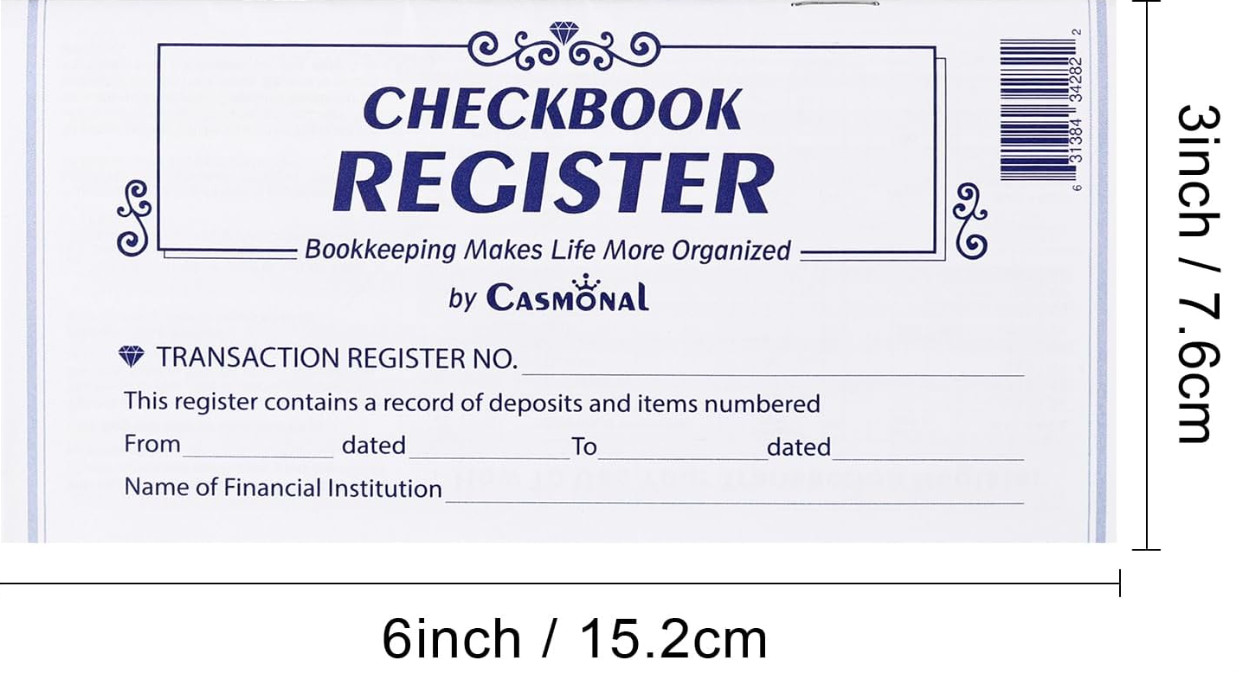 20 Pack Checkbook Register Ledger Book Personal Business Banking Tracker