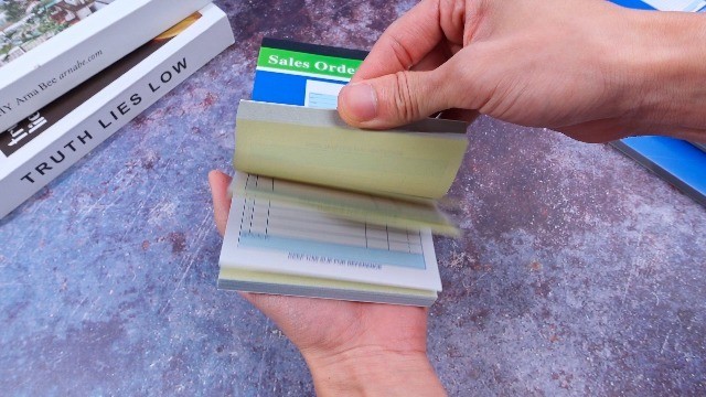 Carbonless Sales Order Books – 55 Pads, 2-Part Receipt Forms, Invoice Copies, 50