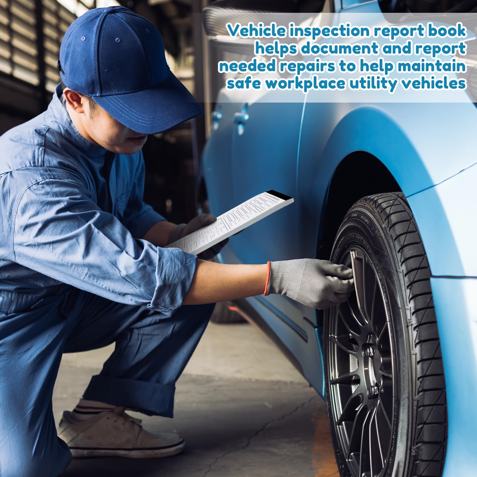 Humyoun 10 Pack 5.5″ x 8.5″ Equipment Safety Inspection Report Detailed…