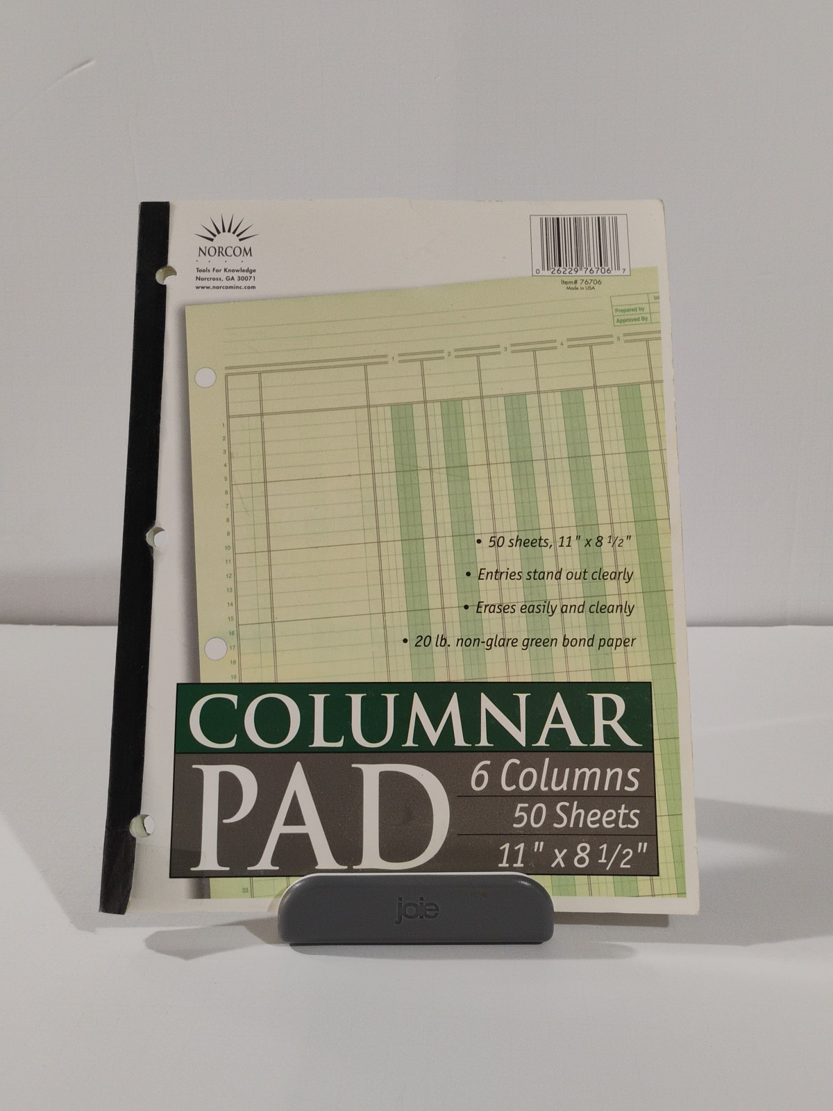 Norcom Columnar Ledger Pad 6 Columns 8.5″ x 11″ Letter Size 50 Sheets