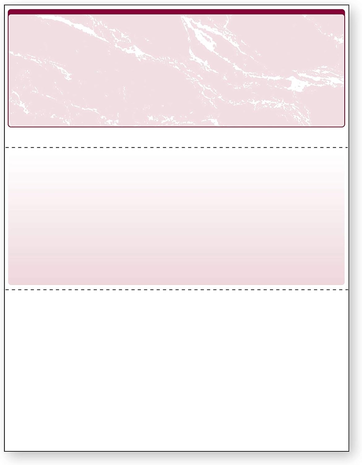 Professional Burgundy Marble Business Checks – Laser/Inkjet