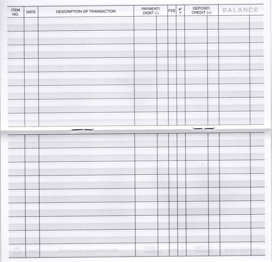 Bulk Check Register Pack – Made in USA for Effective Personal Finance Management