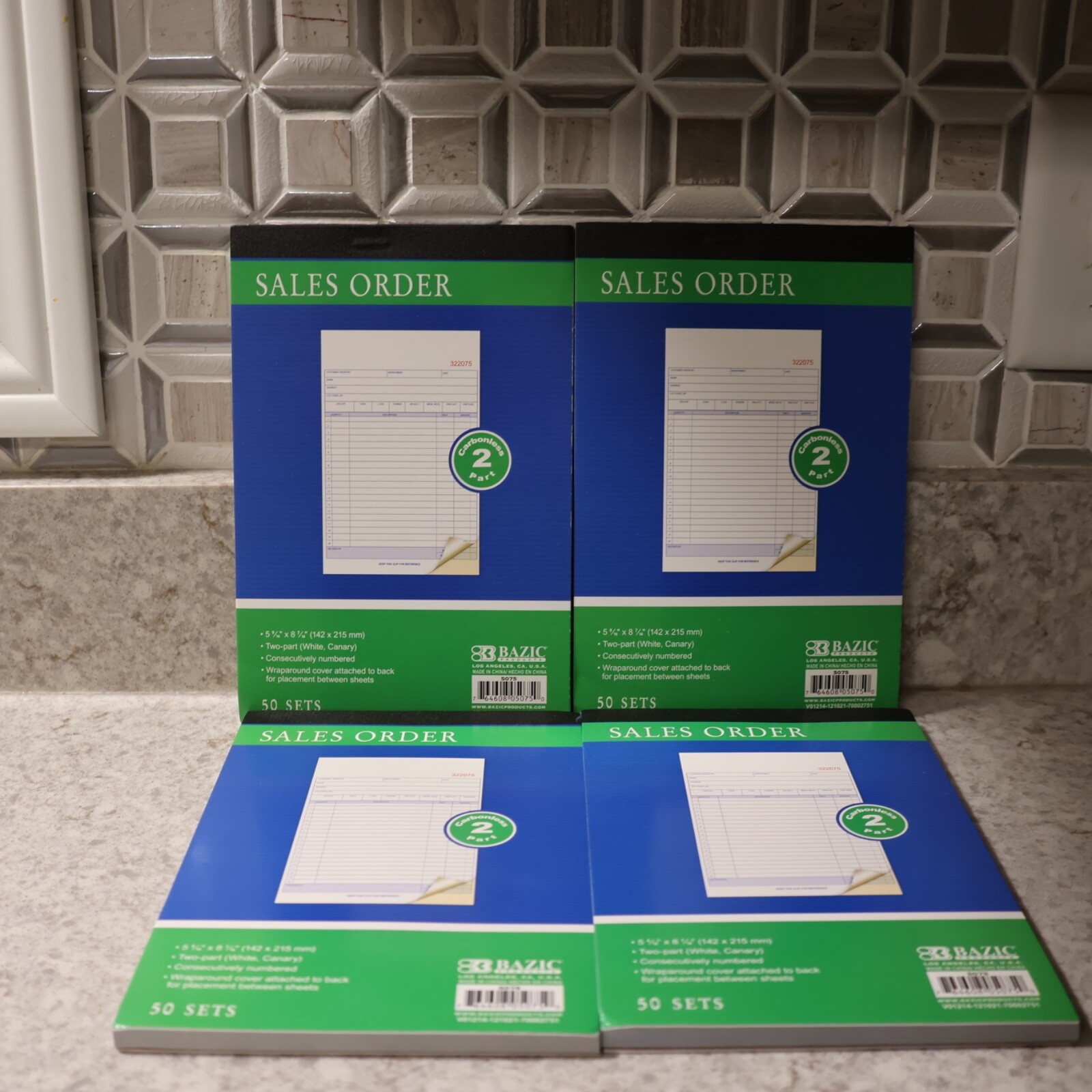 4 Invoice Sales Order Books Receipt Form Record 50 Sets Carbonless