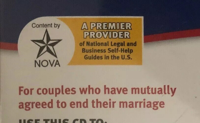 SHIPN24H-Adams ALC601 File For Divorce CD, Manual and Forms on CD RARE-BRAND NEW