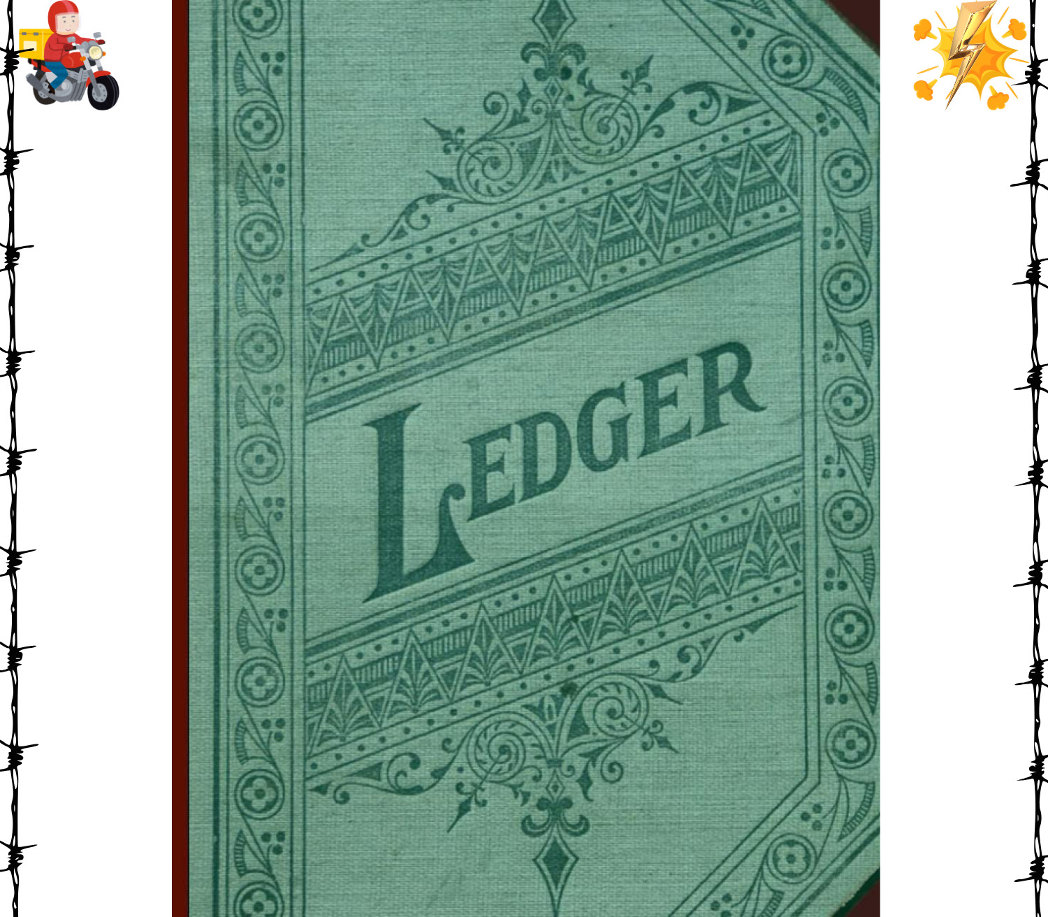 Ledger: 3 Column Accounting Ledger Book 8.5×11″ 100 pages