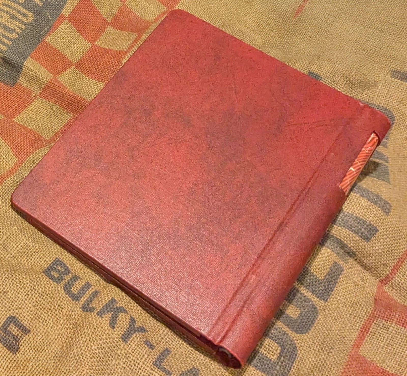 Vintage Corporate Records Book Red Binder NEW STORED 9.5″ x 12″ Dividers