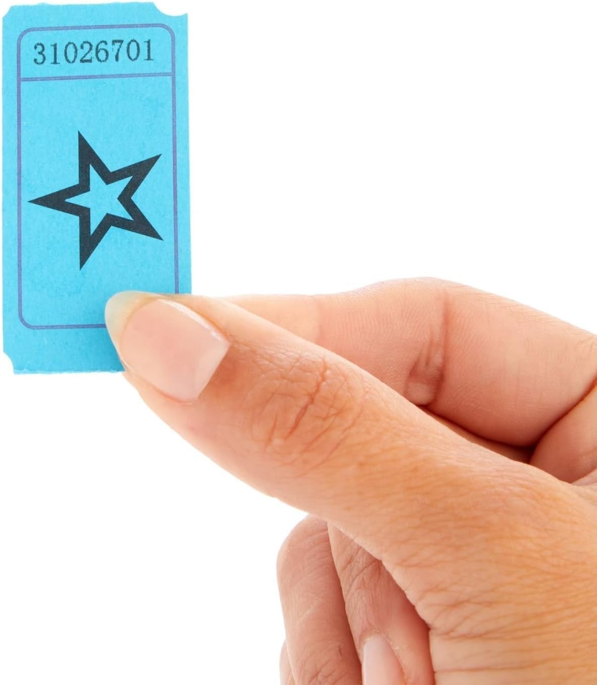 Raffle Tickets Roll – 2000-Count Blue Vintage Star – Perforated Stub Roll of …