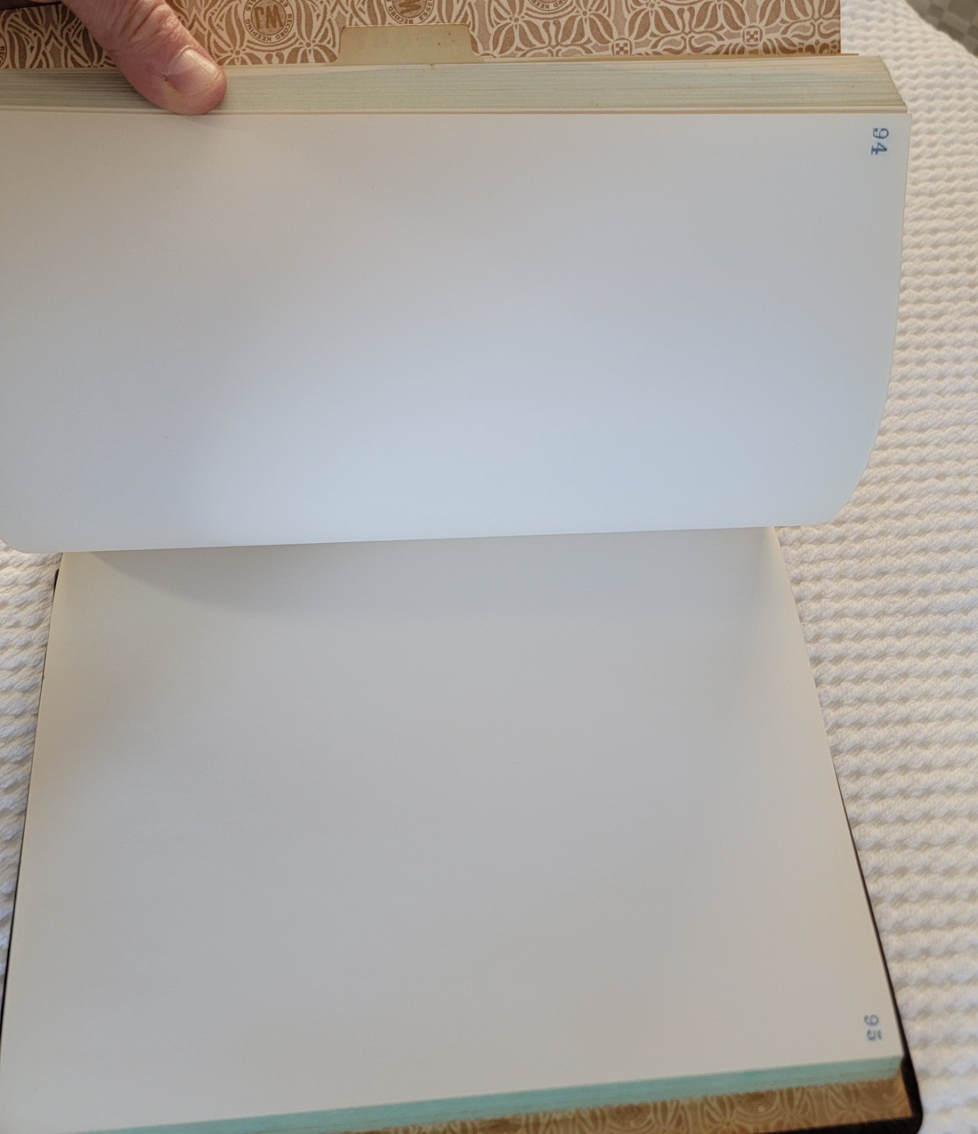 Antique Wilson-Jones Office Ledger Binder 1940s Hickman Office Equipment