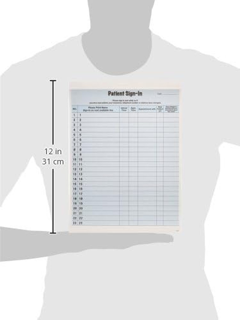 Patient Sign-In Label Forms, 8-1/2″ X 11″ Form, Blue, 23 Labels/Sheet, 125 Sheet