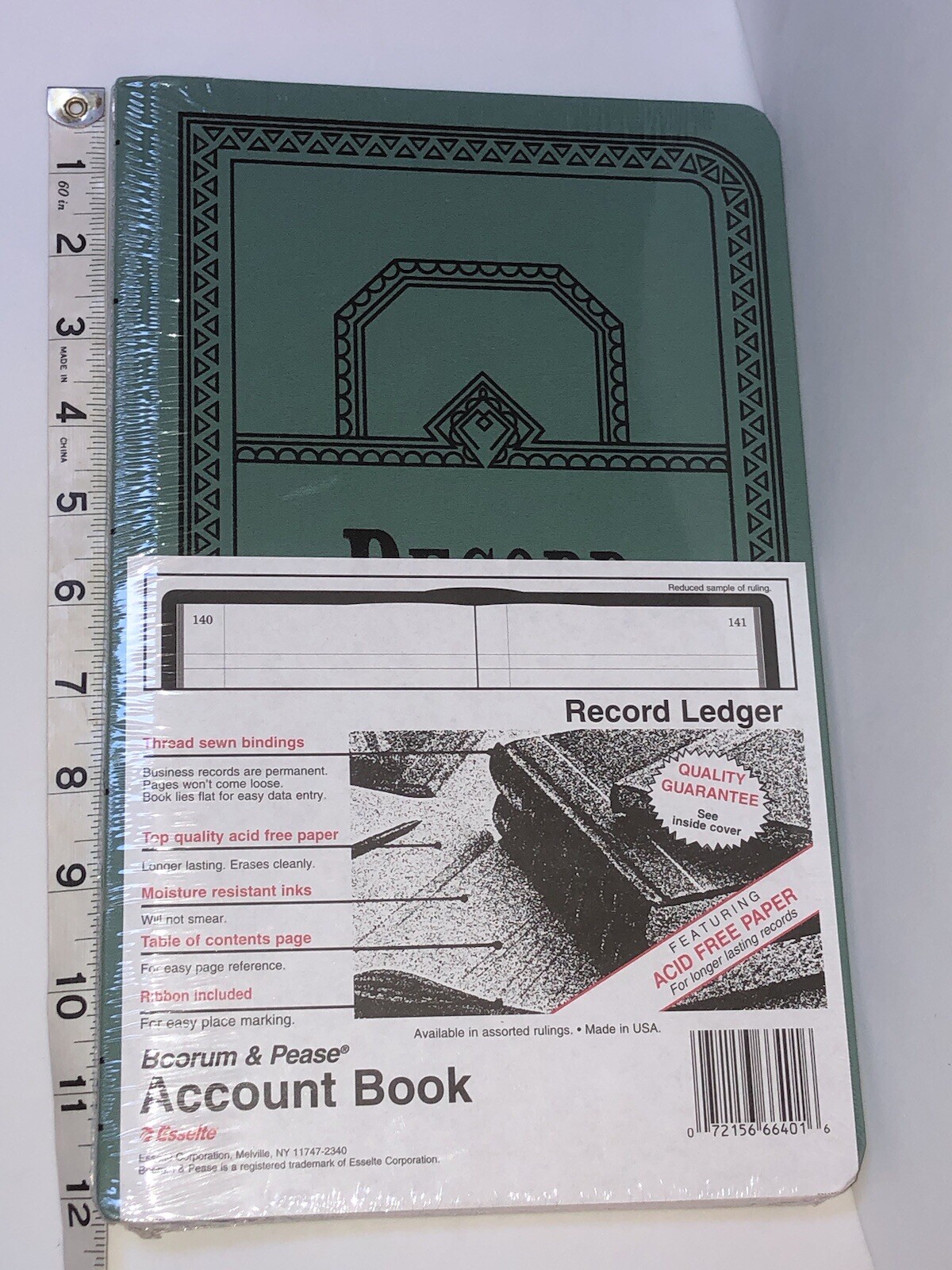 Boorum & Pease Record/Account Book Journal Rule Blue 150 Pages 12 1/8 x 7 5/8