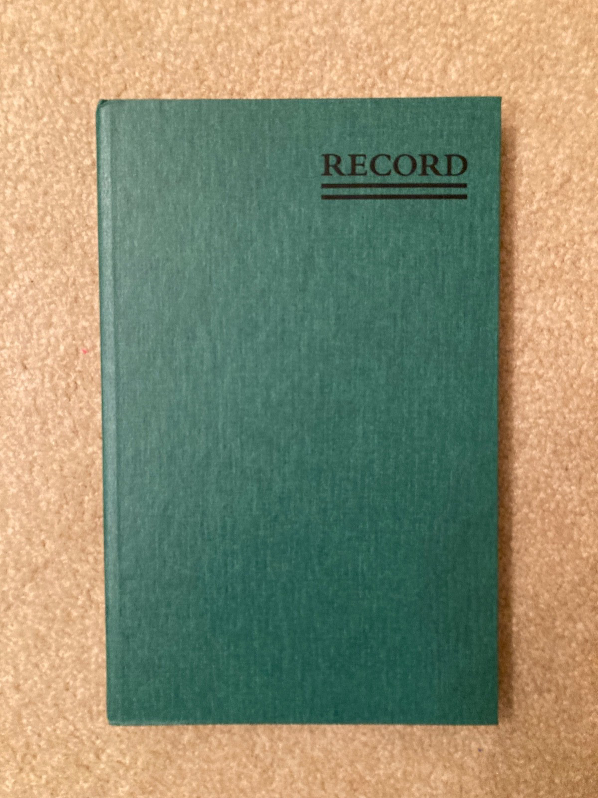 Vintage National Brand Avery Account 56-521 Record Book, 9-5/8 x 6-1/4″, 200 Pgs