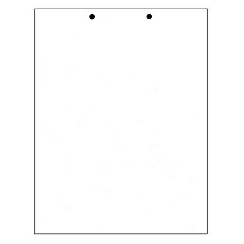 8-1/2″ x 11″ Laser Cut Sheet, 20# White Stock, 2 Hole Punch Top, 1/4″ Diameter