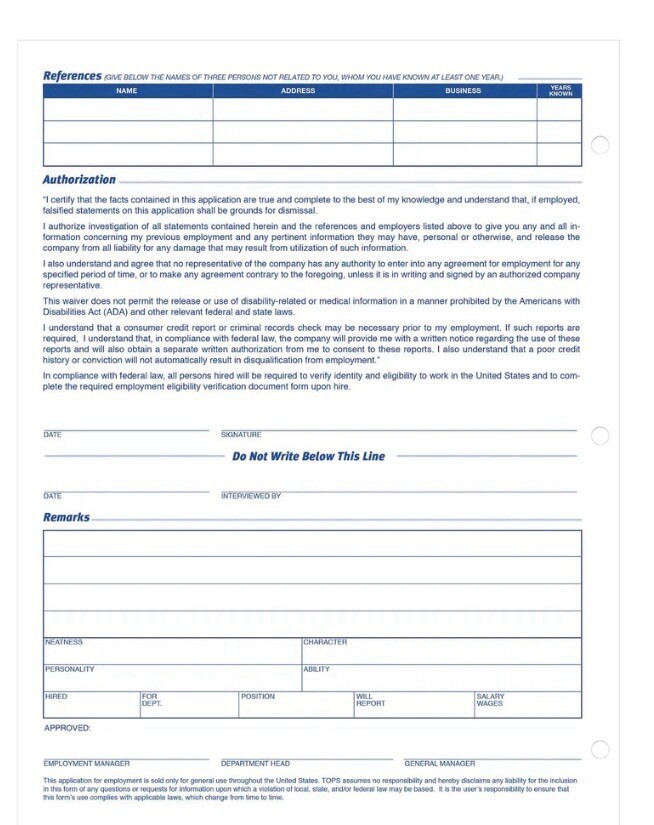 Adams New Employee Information Forms, 50 Forms, HR117 ( 2pk)