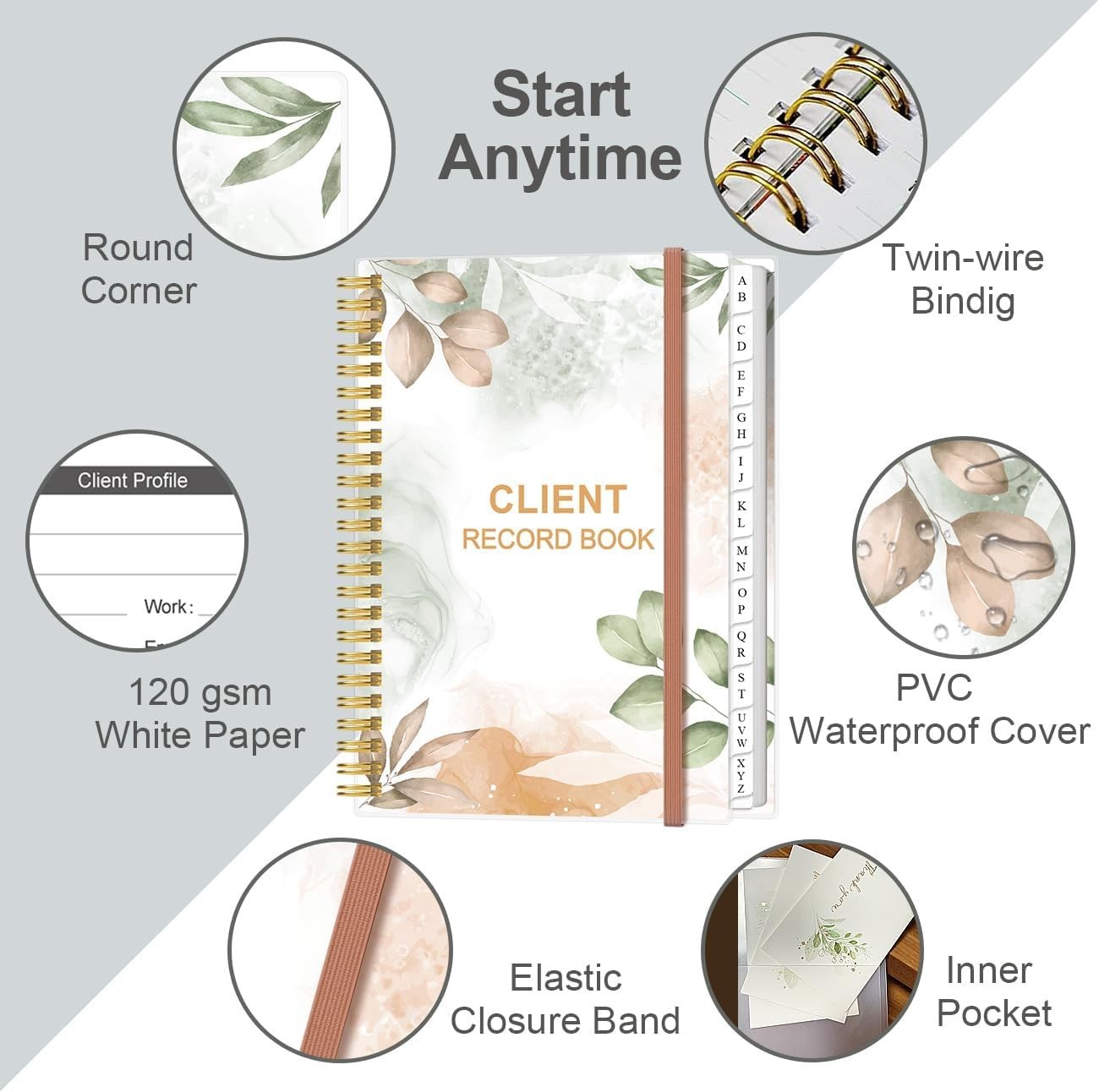 Client Record Book – Hair Stylist Client Profile Book-Binder and Client Recor…