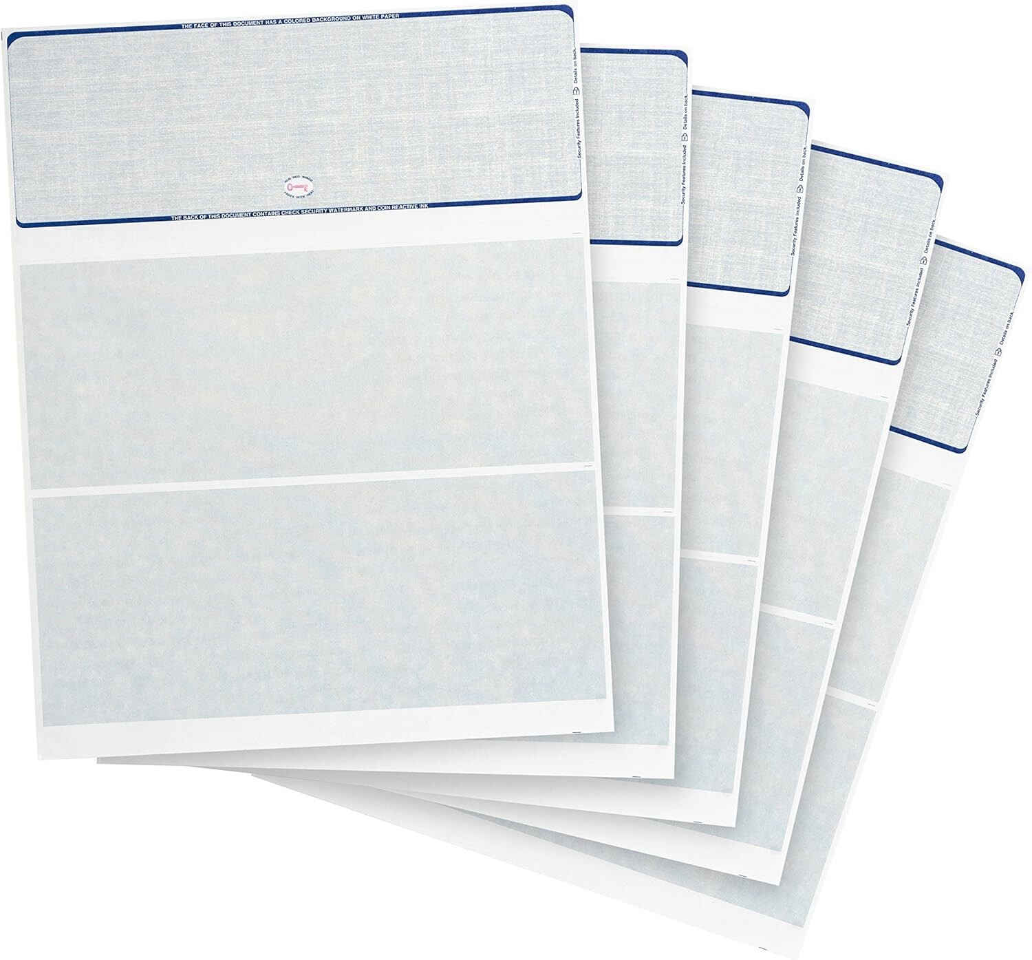 High-Quality 500 Count Blank Checks – 24 LB Paper for Laser & Inkjet Printing