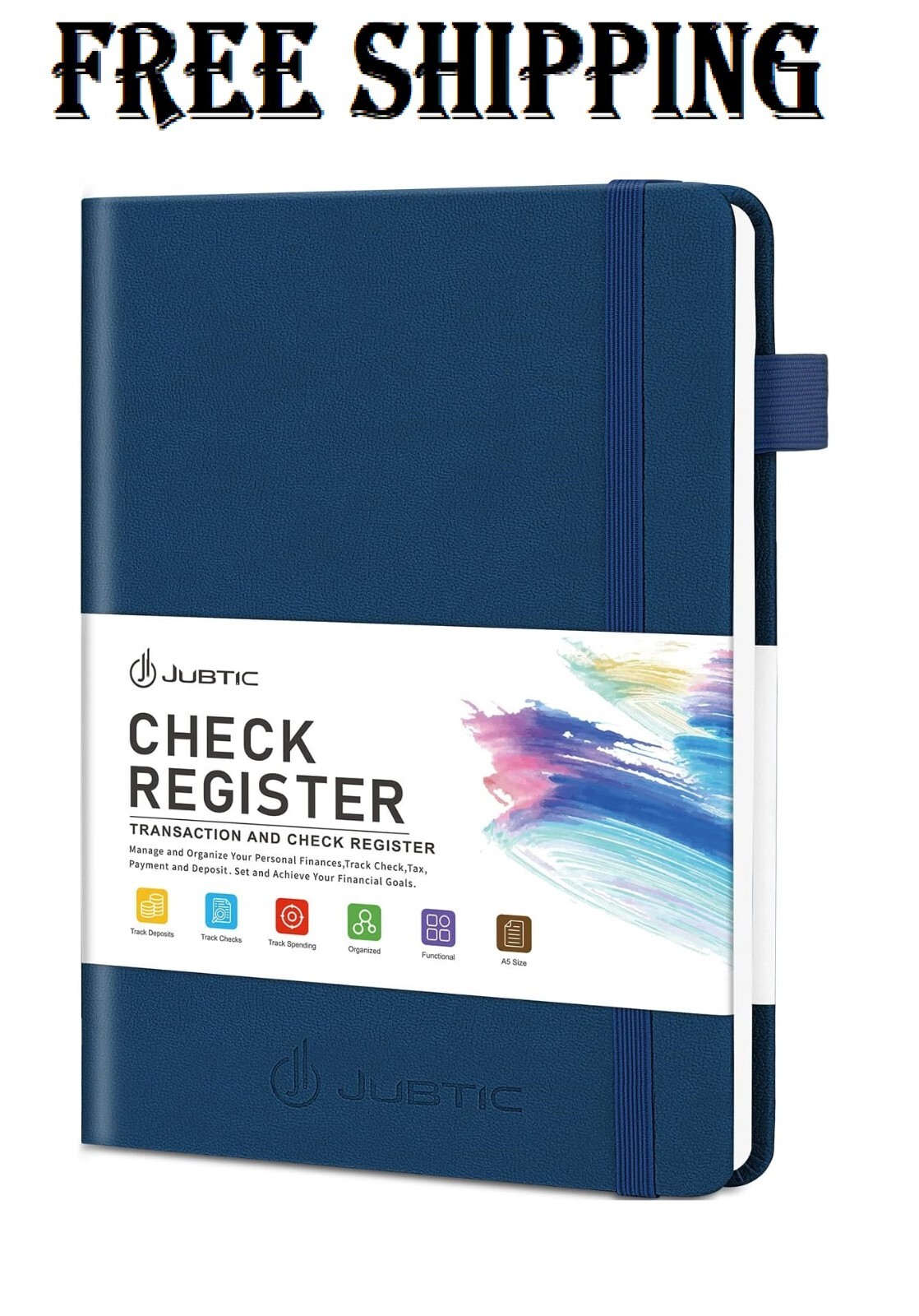 A5 Check Registers for Personal Checkbook, Ledger Transaction Registers Log B…