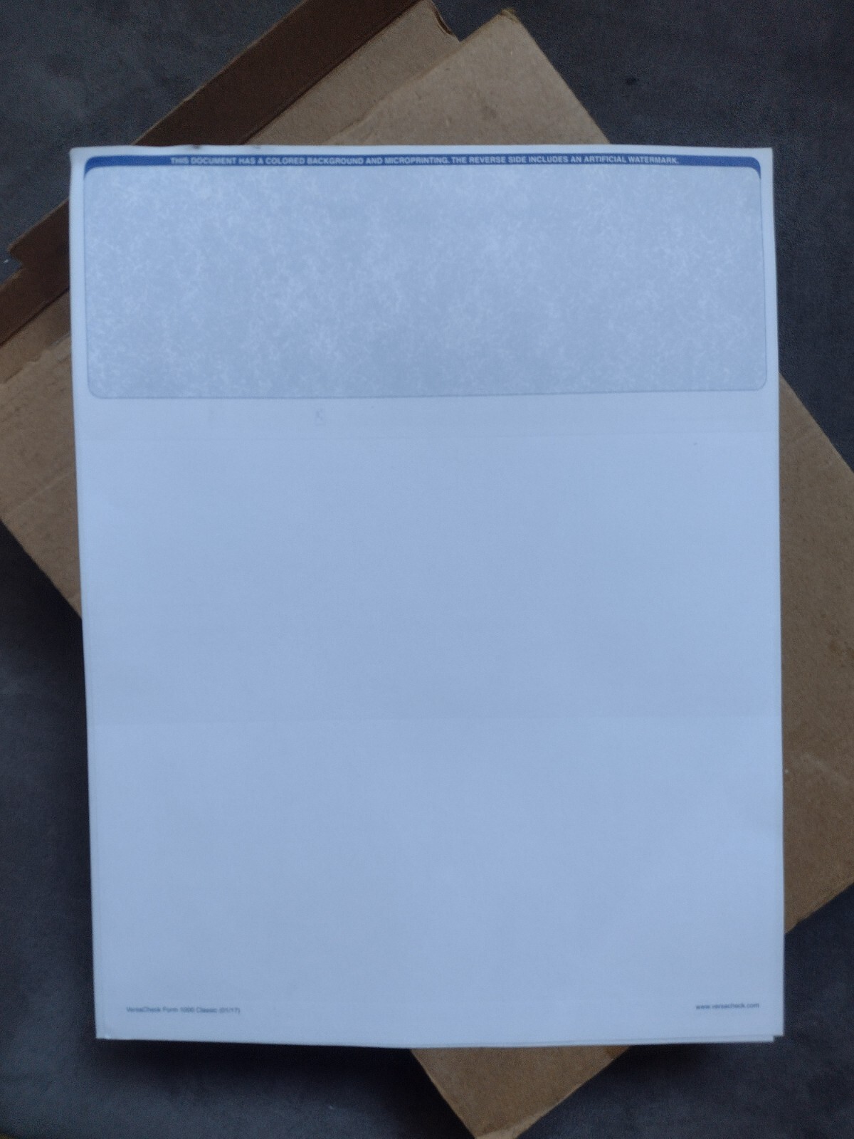 new VersaCheck ValueChex – Form #1000 – Blue – Classic – 250 Sheets