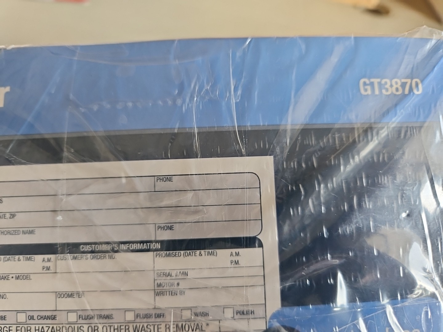 Adams GT3870 8.5 in x 7.44 in Repair Order Form Invoices – 200 Count