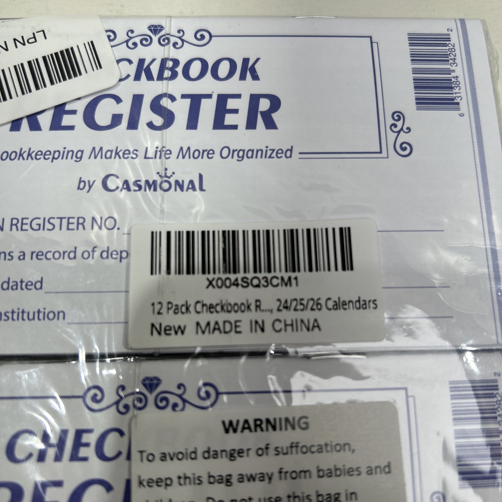 12 Pack Checkbook Register, Check Register Books For Personal & Work Use