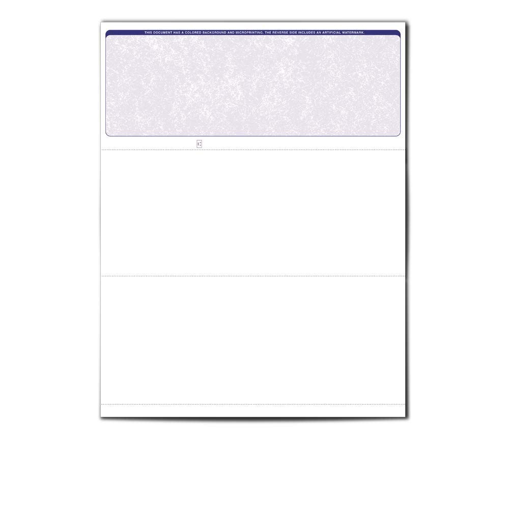 VersaCheck ValueChex – 1000 Blank Business Voucher Checks – 1000 Sheets, Blue