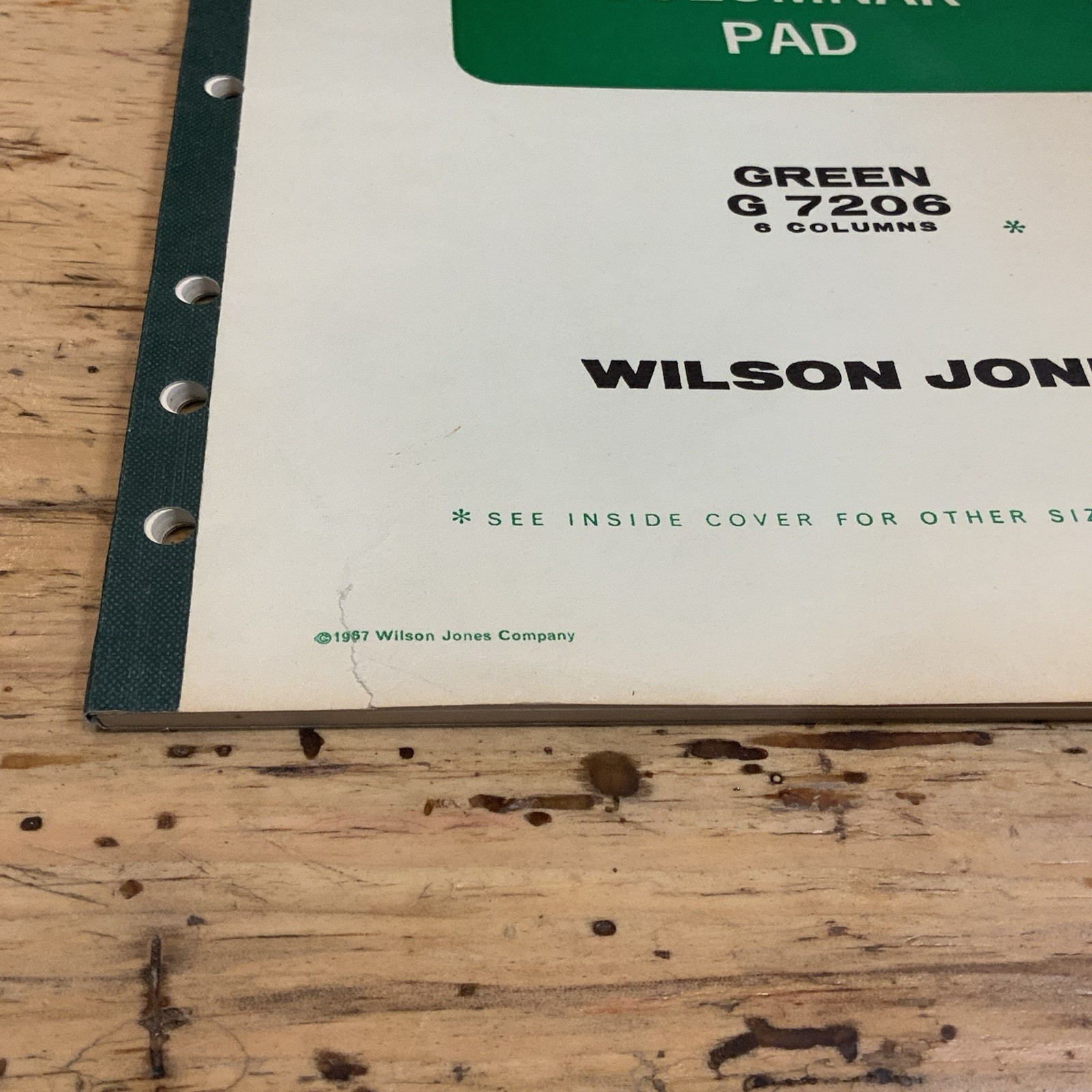 Lot 2 Vintage Columnar Pads Wilson Jones Boorum Pease 6 Column USA Accounting