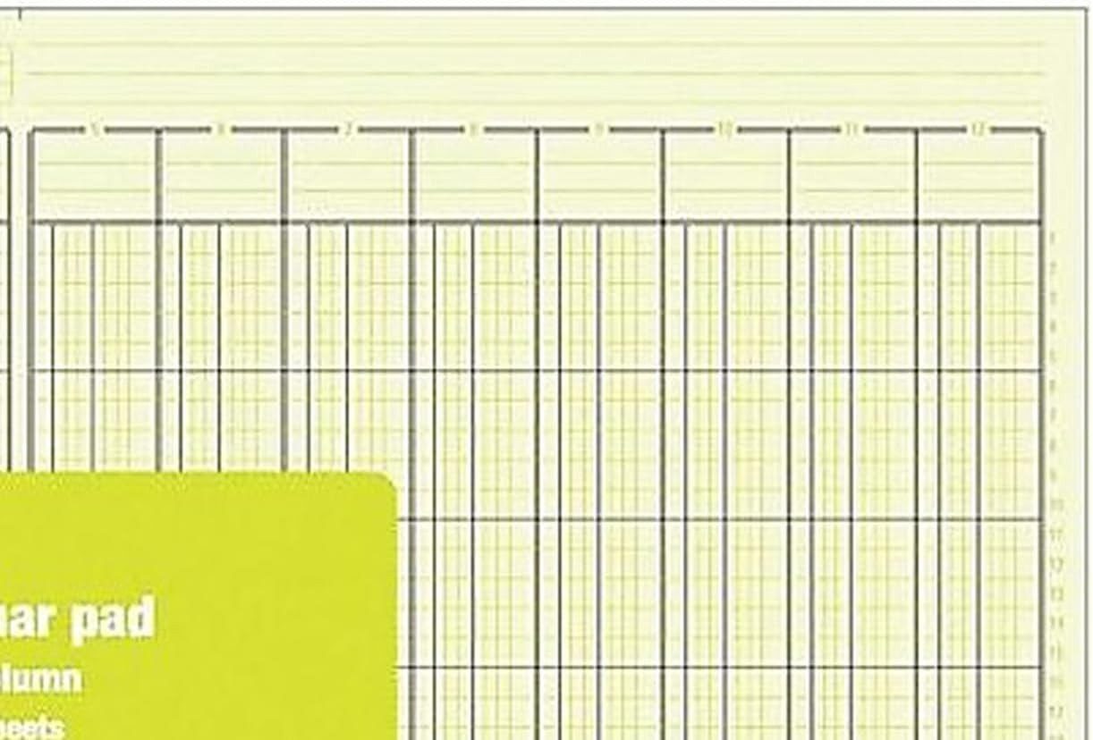 Columnar Pads, 12 Columns, 11″ X 16-5/16″
