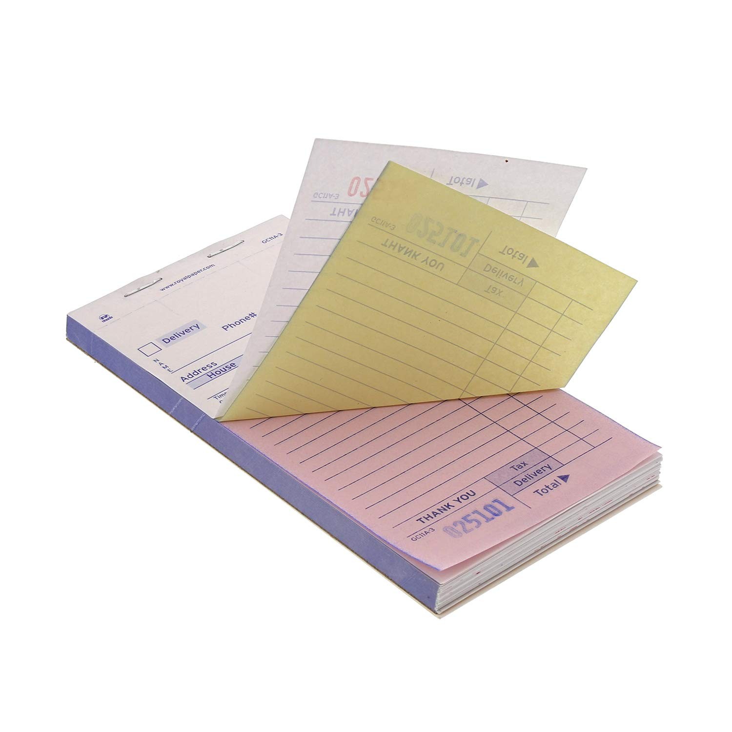 Amercareroyal Guest Check Pad 14 Lines Three-Part Carbonless 3.4 X 6.69 50