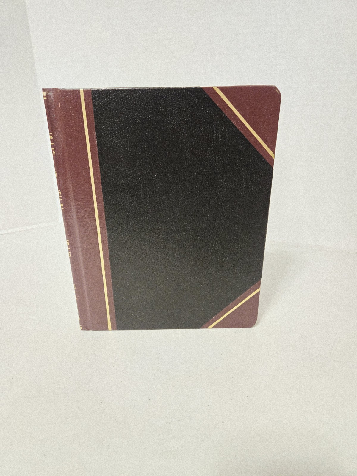 National Brand 56-231 Record Account Book, 300 Pgs, 10⅜ x 8⅜” Black/Burgundy, HC