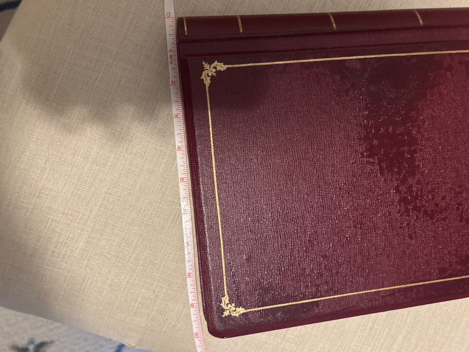 Wilson Jones Style Minute Book Binder 8.5″ x 11″ Letter Red 90 Pgs Antique?