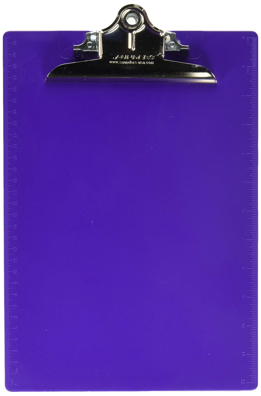 Saunders 21606 Recycled Plastic Clipboard w/Ruler Edge, 1″ Pack of 1, Purple