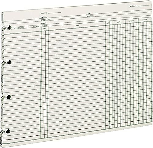 Contabilidad Gn2d, 9-1/4 X 11-7/8 (Paquete De 100 Hojas Sueltas) Verde