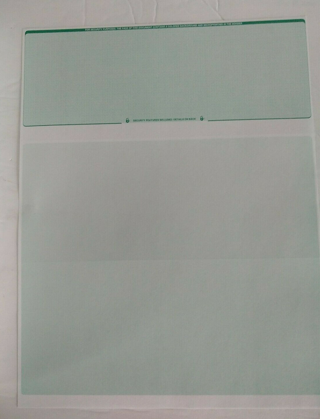 Compuchecks Standard Checks Diamond Top Green (500) 24# 8 1/2 x 11 Security